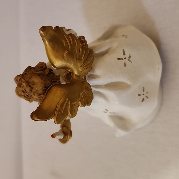 Hark The Harold Angel's Sing San Francisco Music Company White & Gold VTG Angel - Picture 4 of 8